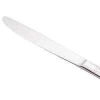 World Tableware 146 5502 Vermont 8 1/2" 18/0 Stainless Steel Heavy Weight Solid Handle Dinner Knife with Fluted Blade - 12/Pack