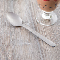 World Tableware 998 002 Farmhouse 7 3/8" 18/0 Stainless Steel Heavy Weight Dessert Spoon - 12/Pack