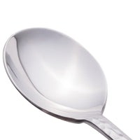 World Tableware 794 016 Aspire 7 3/4" 18/0 Stainless Steel Medium Weight Bouillon Spoon - 12/Pack