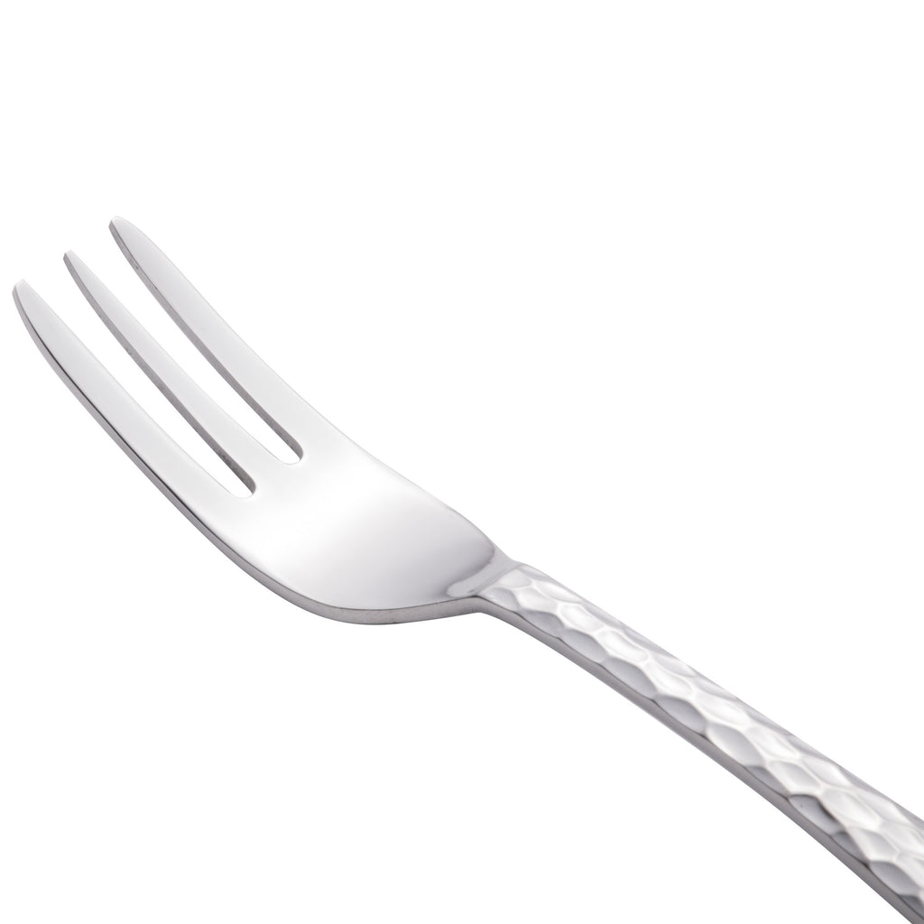 World Tableware 794 029 Aspire 7 1/8" 18/0 Stainless Steel Medium Weight Cocktail Fork - 12/Pack