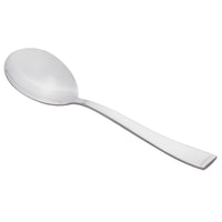 World Tableware 858 016 New Charm 5 7/8" 18/0 Stainless Steel Heavy Weight Bouillon Spoon - 12/Pack