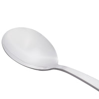 World Tableware 858 016 New Charm 5 7/8" 18/0 Stainless Steel Heavy Weight Bouillon Spoon - 12/Pack