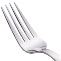 World Tableware 989 027 Quantum 7 3/4" 18/0 Stainless Steel Heavy Weight Dinner Fork - 12/Pack
