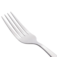 World Tableware 858 030 New Charm 7 1/2" 18/0 Stainless Steel Heavy Weight Utility / Dessert Fork - 12/Pack