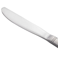 World Tableware 858 754 New Charm 7" 18/0 Stainless Steel Heavy Weight Bread and Butter Knife - 12/Pack