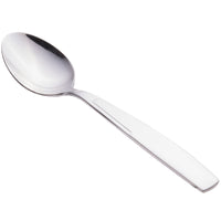 World Tableware 989 002 Quantum 7" 18/0 Stainless Steel Heavy Weight Dessert Spoon - 12/Pack