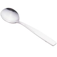 World Tableware 989 016 Quantum 6 1/4" 18/0 Stainless Steel Heavy Weight Bouillon Spoon - 12/Pack