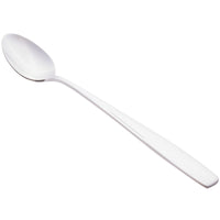 World Tableware 989 021 Quantum 7 3/4" 18/0 Stainless Steel Heavy Weight Iced Tea Spoon - 12/Pack