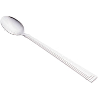 World Tableware 977 021 Slate 7 7/8" 18/0 Stainless Steel Heavy Weight Iced Tea Spoon - 12/Pack