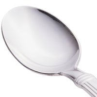 World Tableware 977 021 Slate 7 7/8" 18/0 Stainless Steel Heavy Weight Iced Tea Spoon - 12/Pack
