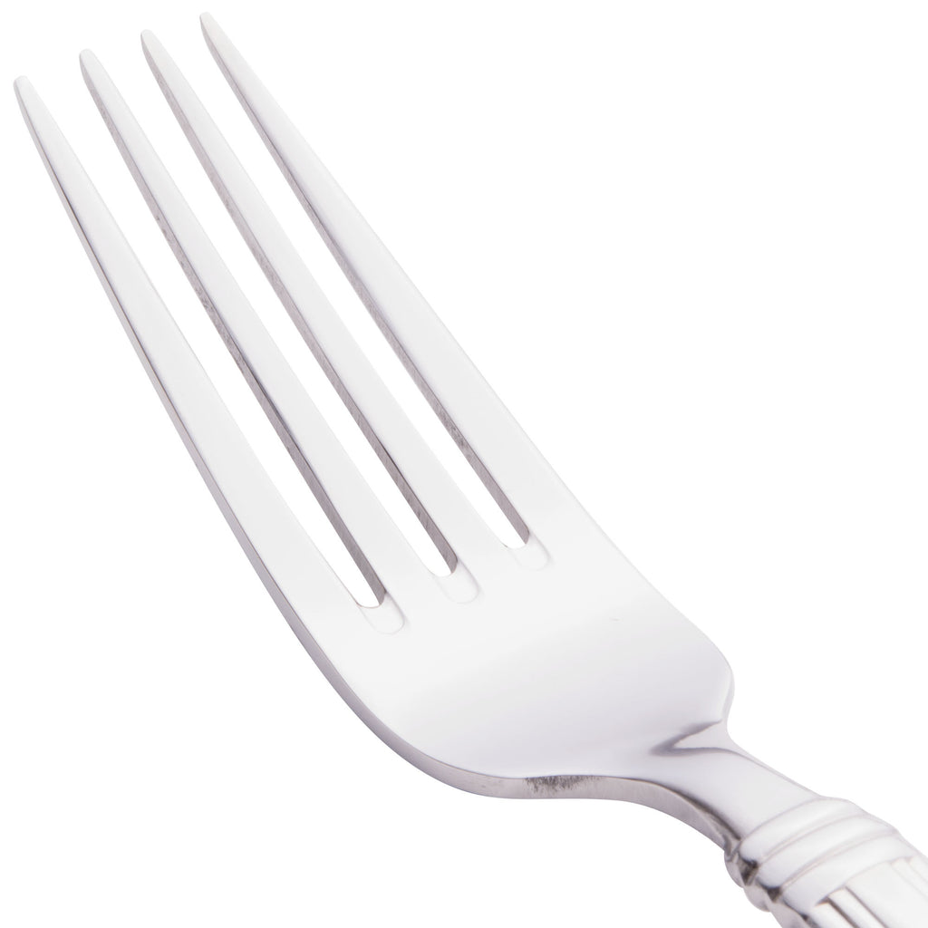 World Tableware 977 027 Slate 8 1/8" 18/0 Stainless Steel Heavy Weight Dinner Fork - 12/Pack