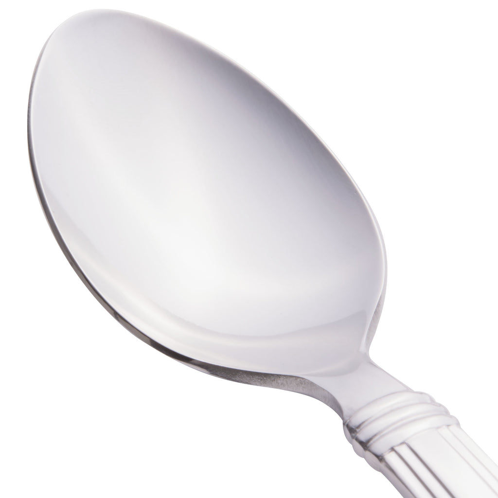 World Tableware 977 001 Slate 6 3/8" 18/0 Stainless Steel Heavy Weight Teaspoon - 12/Pack