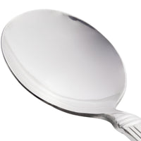 World Tableware 977 016 Slate 6 1/4" 18/0 Stainless Steel Heavy Weight Bouillon Spoon - 12/Pack