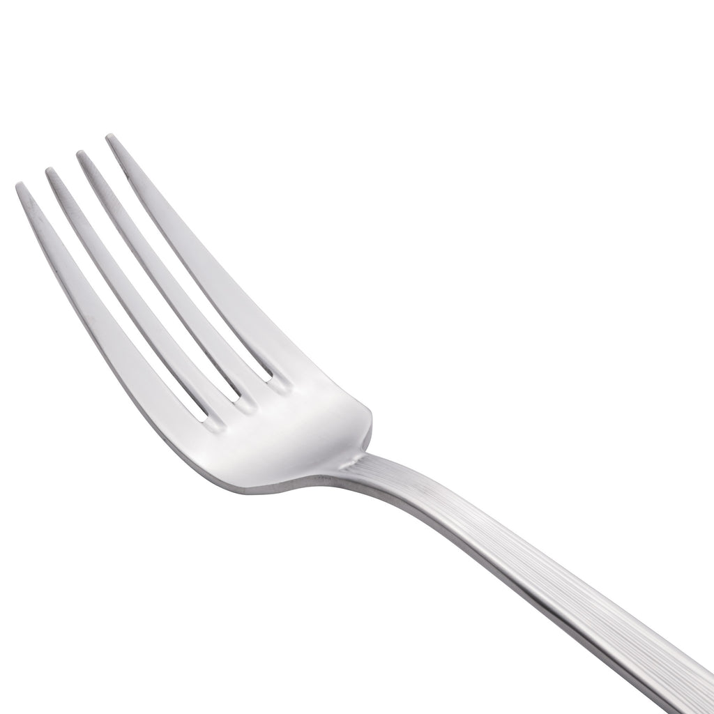 World Tableware 881 038 Minuet 7 1/8" 18/0 Stainless Steel Heavy Weight Salad Fork - 12/Pack