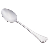 World Tableware 888 003 Masterpiece 8 1/2" 18/0 Stainless Steel Heavy Weight Tablespoon / Serving Spoon - 12/Pack