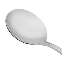 Acopa Edgewood 5 1/2" 18/0 Stainless Steel Heavy Weight Bouillon Spoon - 12/Pack