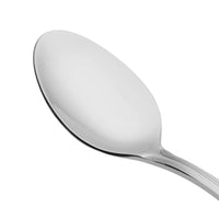 Acopa Edgewood 7 1/4" 18/0 Stainless Steel Heavy Weight Iced Tea Spoon - 12/Pack