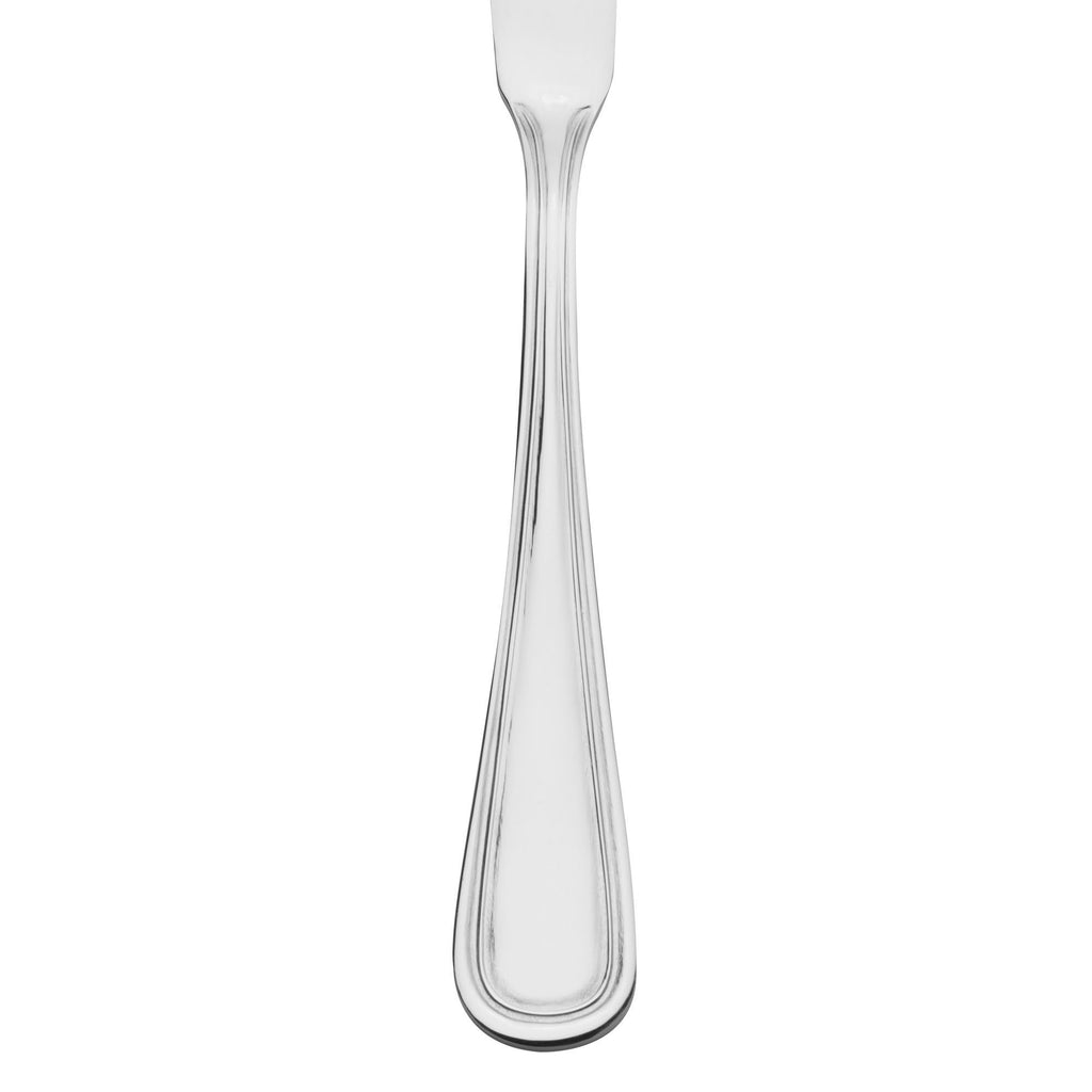 Acopa Edgewood 6 1/2" 18/0 Stainless Steel Heavy Weight Butter Spreader - 12/Pack