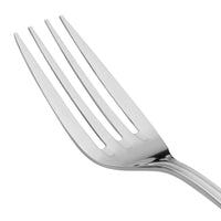 Acopa Edgewood 8 1/8" 18/0 Stainless Steel Heavy Weight European Table Fork - 12/Pack