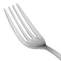 Acopa Edgeworth 7 1/4" 18/8 Stainless Steel Extra Heavy Weight Dinner Fork - 12/Pack
