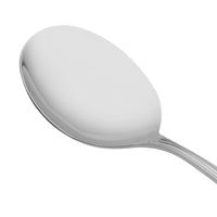Acopa Landsdale 5 3/4" 18/8 Stainless Steel Extra Heavy Weight Bouillon Spoon - 12/Pack