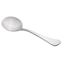 World Tableware 888 016 Masterpiece 5 7/8" 18/0 Stainless Steel Heavy Weight Bouillon Spoon - 12/Pack