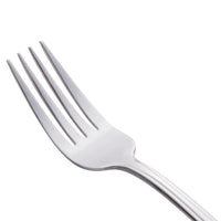 World Tableware 888 030 Masterpiece 6 7/8" 18/0 Stainless Steel Heavy Weight Utility / Dessert Fork - 12/Pack
