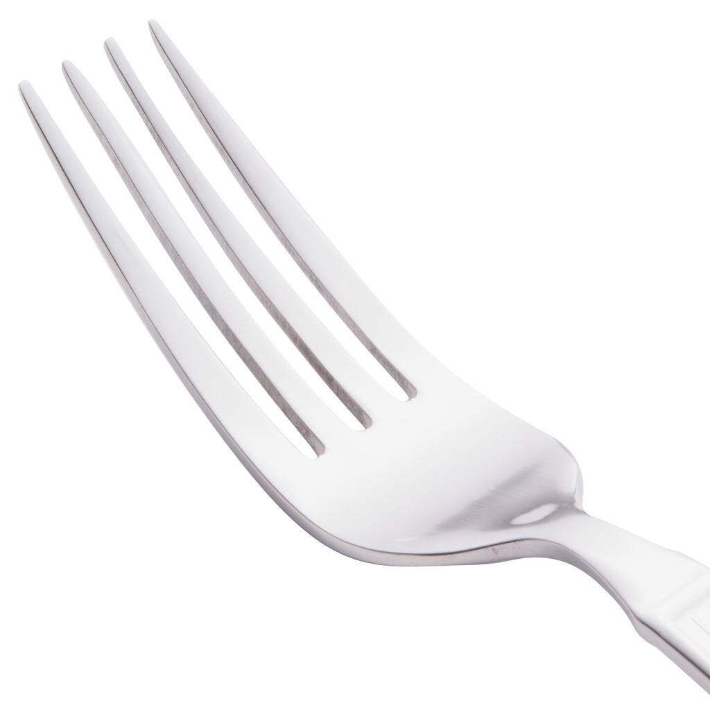 World Tableware 972 027 Gibraltar 8" 18/0 Stainless Steel Heavy Weight Dinner Fork - 12/Pack