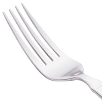 World Tableware 972 027 Gibraltar 8" 18/0 Stainless Steel Heavy Weight Dinner Fork - 12/Pack