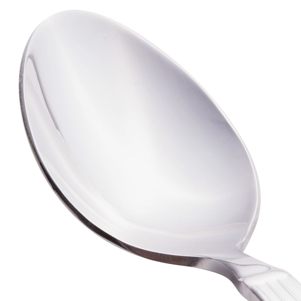 World Tableware 972 002 Gibraltar 7 1/8" 18/0 Stainless Steel Heavy Weight Dessert Spoon - 12/Pack