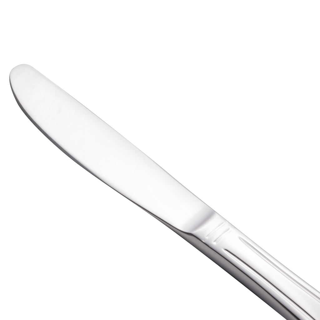 World Tableware 888 754 Masterpiece 7" 18/0 Stainless Steel Heavy Weight Bread and Butter Knife - 12/Pack