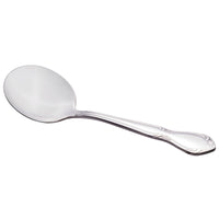World Tableware 901 016 Lady Astor 7 3/8" 18/0 Stainless Steel Heavy Weight Bouillon Spoon - 12/Pack