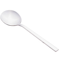 World Tableware 963 016 Elexa 7" 18/0 Stainless Steel Heavy Weight Bouillon Spoon - 12/Pack