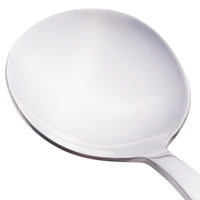 World Tableware 963 016 Elexa 7" 18/0 Stainless Steel Heavy Weight Bouillon Spoon - 12/Pack