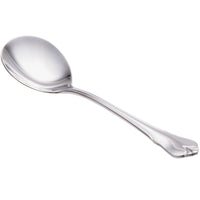 World Tableware 967 016 Diana 6 1/8" 18/0 Stainless Steel Heavy Weight Bouillon Spoon - 12/Pack