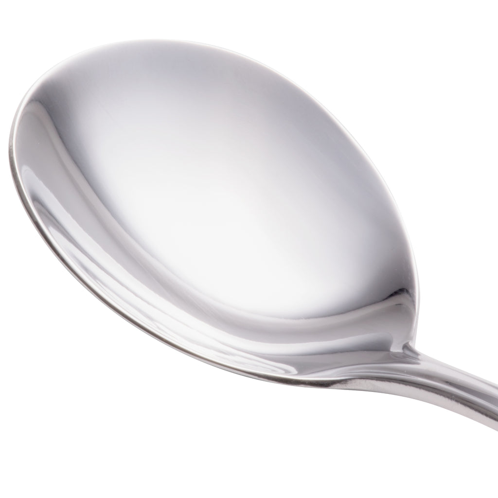 World Tableware 967 016 Diana 6 1/8" 18/0 Stainless Steel Heavy Weight Bouillon Spoon - 12/Pack