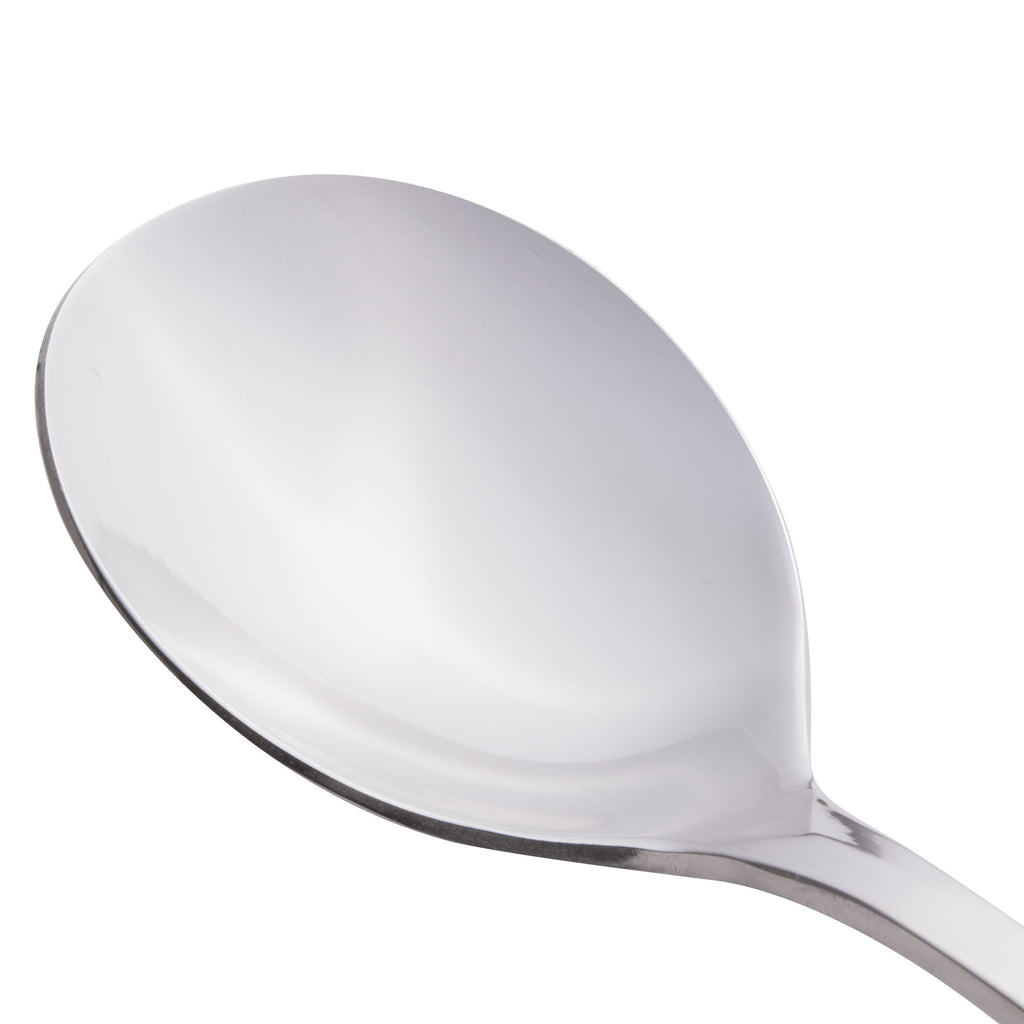 World Tableware 941 016 Mendoza 6 3/4" 18/0 Stainless Steel Heavy Weight Bouillon Spoon - 12/Pack