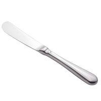 World Tableware 941 254 Mendoza 6 3/4" 18/0 Stainless Steel Heavy Weight Bread and Butter Knife - 12/Pack
