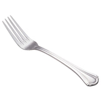 World Tableware 961 030 Resplendence 7 3/8" 18/0 Stainless Steel Heavy Weight Utility / Dessert Fork - 12/Pack