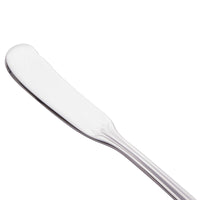World Tableware 961 053 Resplendence 5 1/4" 18/0 Stainless Steel Heavy Weight Butter Spreader - 12/Pack