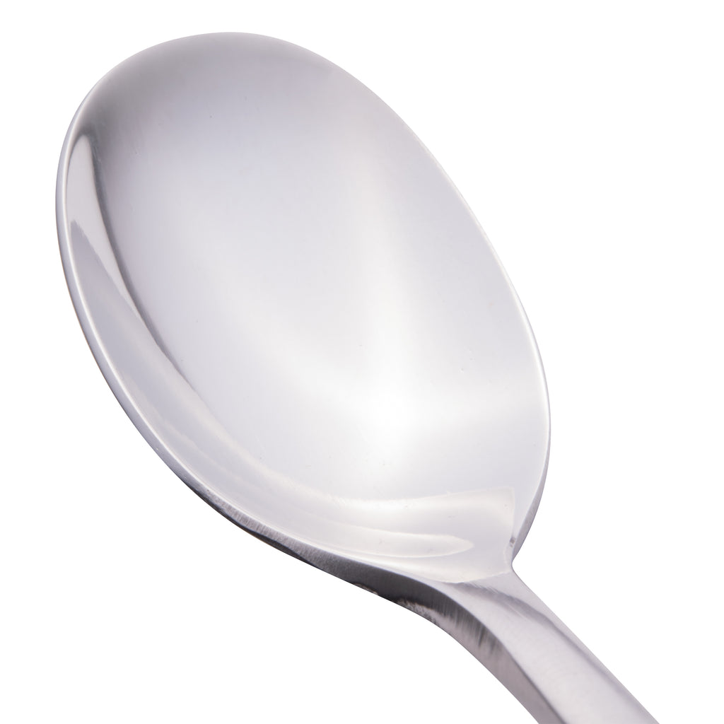 World Tableware 962 007 Oceanside 4 3/8" 18/0 Stainless Steel Heavy Weight Demitasse Spoon - 12/Pack
