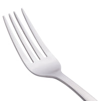 World Tableware 962 030 Oceanside 7 1/8" 18/0 Stainless Steel Heavy Weight Utility / Dessert Fork - 12/Pack