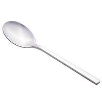 World Tableware 963 002 Elexa 8 1/8" 18/0 Stainless Steel Heavy Weight Dessert Spoon - 12/Pack