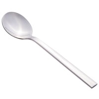 World Tableware 963 007 Elexa 5 1/8" 18/0 Stainless Steel Heavy Weight Demitasse Spoon - 12/Pack