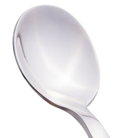 World Tableware 963 007 Elexa 5 1/8" 18/0 Stainless Steel Heavy Weight Demitasse Spoon - 12/Pack