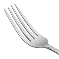 Oneida 2201FDNF Scroll 7 1/2" 18/10 Stainless Steel Extra Heavy Weight Dinner Fork - 12/Pack