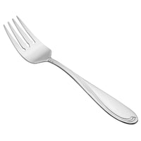 Oneida 2201FSLF Scroll 6 3/4" 18/10 Stainless Steel Extra Heavy Weight Salad Fork - 12/Pack