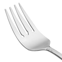 Oneida 2201FSLF Scroll 6 3/4" 18/10 Stainless Steel Extra Heavy Weight Salad Fork - 12/Pack
