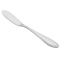 Oneida 2201KBFF Scroll 6 1/2" 18/10 Stainless Steel Extra Heavy Weight Butter Knife - 12/Pack