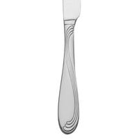 Oneida 2201KPVF Scroll 9" 18/10 Stainless Steel Extra Heavy Weight Dinner Knife - 12/Pack